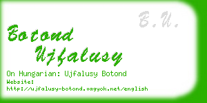 botond ujfalusy business card